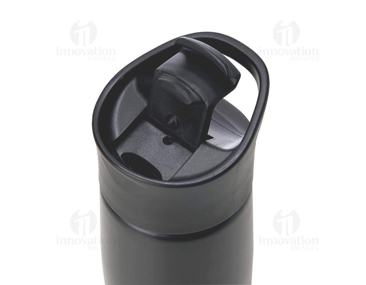 Grenade-shaped aluminum squeeze bottle with matte finish and handle, suitable for storing liquid products like oil, lotion, or beverage.