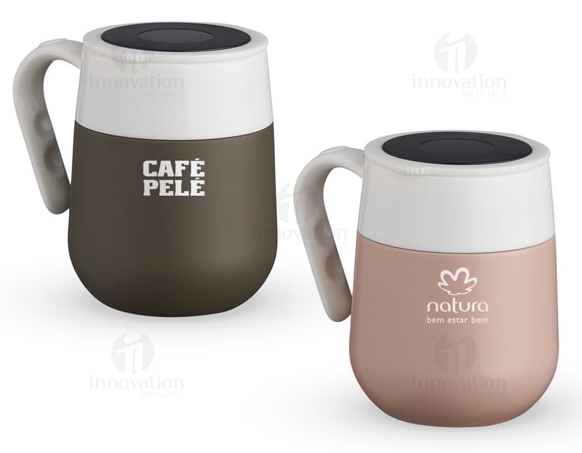 Caneca térmica 500ml com display LED - Mantenha suas bebidas quentes por mais tempo com esta caneca moderna. Perfeita para café, chá ou chocolate quente. Ideal para uso em casa, no trabalho ou em viagens. Adquira já a sua!