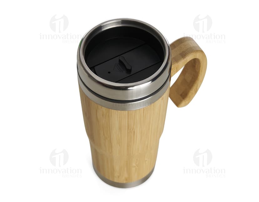 Caneca de bambu 500ml: a escolha sustentável perfeita para suas bebidas favoritas. Feita de bambu, esta caneca é leve, resistente e ecologicamente correta. Ideal para café, chá, cerveja e muito mais. Adquira a sua agora e faça parte do movimento pela sustentabilidade!