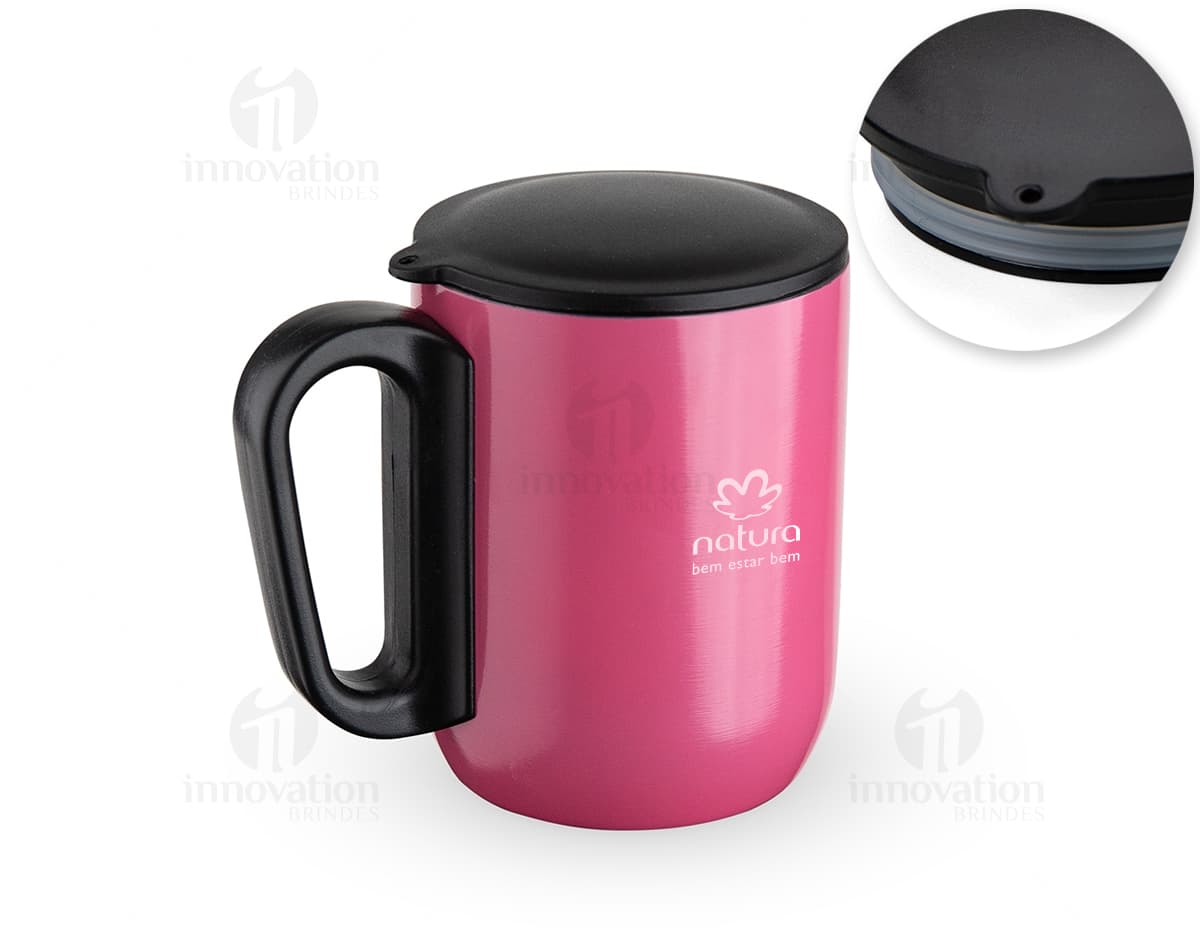 Caneca de inox 250ml: a opção perfeita para desfrutar de suas bebidas favoritas. Resistente, durável e com capacidade ideal para seu café ou chá. Adquira já a sua!