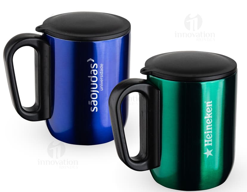 Caneca de inox de 250ml, perfeita para apreciar sua bebida favorita. Design moderno e resistente, ideal para uso doméstico ou para presentear alguém especial. Aproveite!