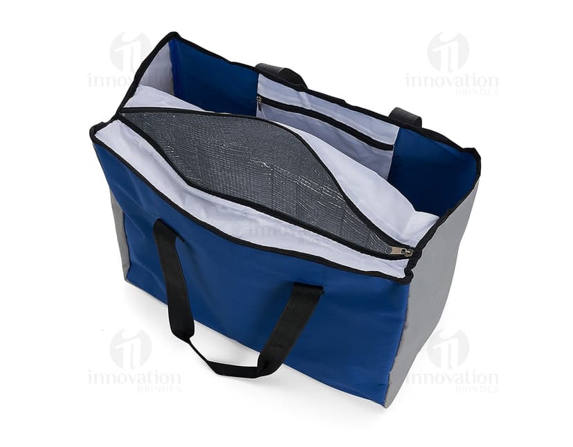 Sacola térmica 25L: Moderna e elegante para manter seus alimentos frescos por mais tempo. Perfeita para compras, viagens ou passeios. Adquira já a sua!
