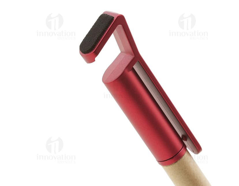 Caneta ecológica com suporte, ideal para escritório e home office. Feita de material reciclado, promove a sustentabilidade no ambiente de trabalho. Acompanha suporte para facilitar o acesso e organização. Aumente sua produtividade com essa ferramenta prática e sustentável.