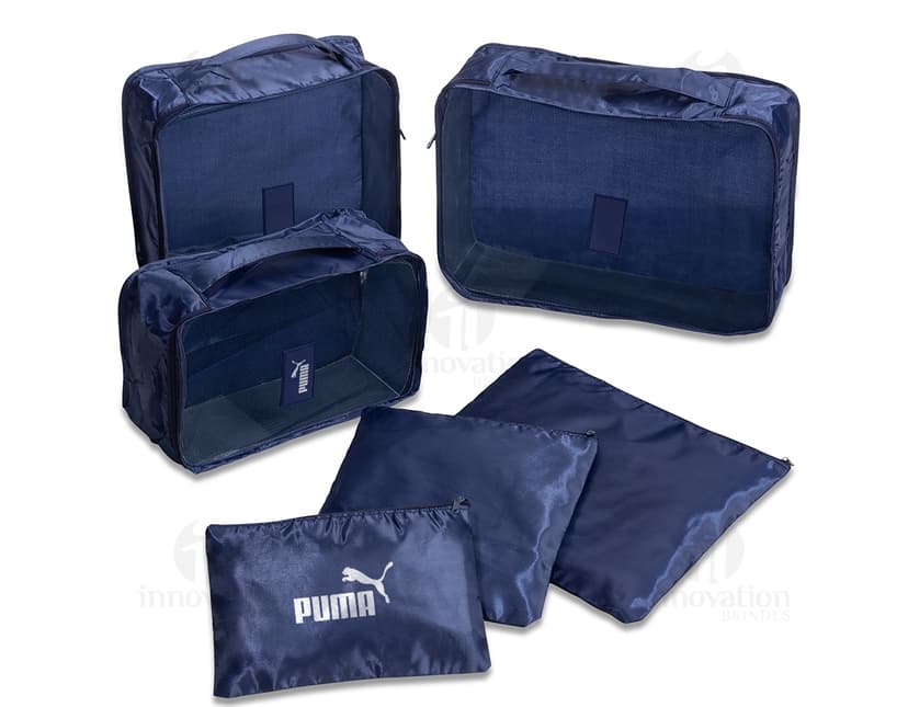 Kit Nécessaire 6 peças em couro preto - Ideal para viagens e organização pessoal. Moderno, prático e elegante, este conjunto de acessórios é perfeito para quem busca estilo e praticidade. Garanta já o seu!