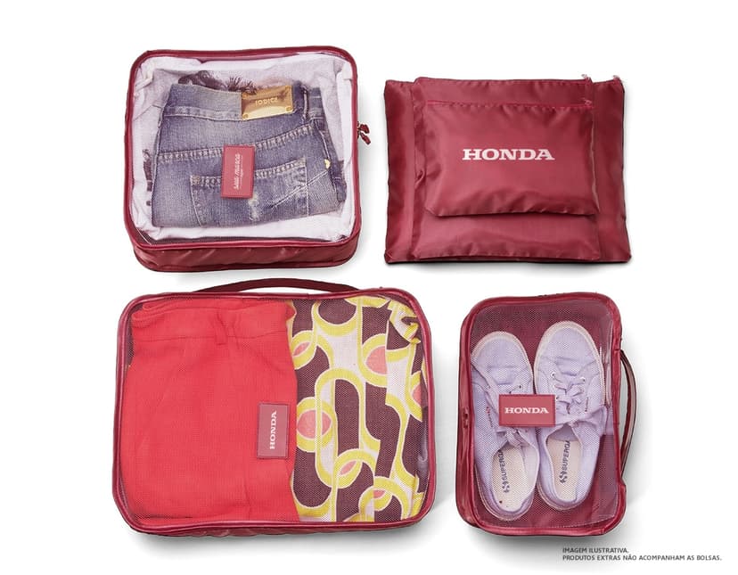 Kit nécessaire 6 peças em couro preto - moderno e elegante para viagens e uso diário. Acompanha bolsa, mochila, estojo e mais. Acessório fashion e prático para a mulher contemporânea. Adquira já o seu!