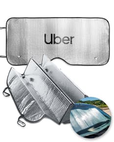 Protetor solar para carros duplicado - Proteja seu veículo do sol com estilo e elegância. Este acessório de metal e couro é o item ideal para garantir a proteção e cuidado do interior do seu automóvel. Mantenha sua saúde, proteja seu patrimônio e adicione um toque de personalidade ao seu carro com este protetor solar exclusivo. Adquira já o seu e desfrute de conforto e segurança em cada viagem.