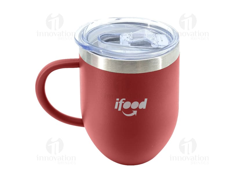 Caneca térmica inox 350ml, ideal para manter sua bebida quente por mais tempo. Perfeita para desfrutar de um café fresquinho logo de manhã. Adquira já a sua!