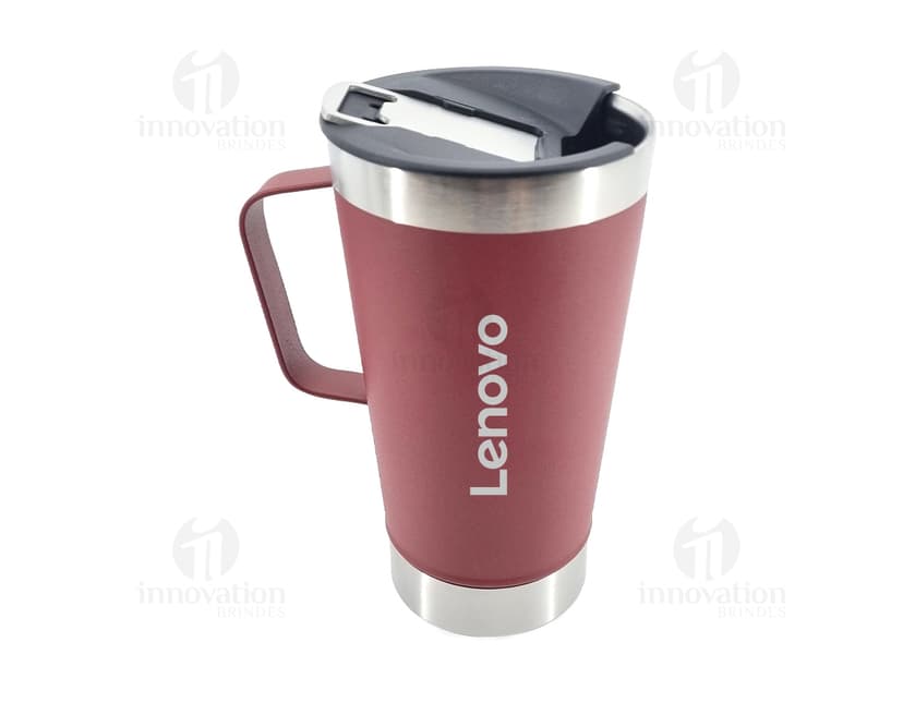 Caneca térmica em inox 550ml, perfeita para manter sua bebida quente por mais tempo. Ideal para café, chá ou água. Design moderno e durável, perfeita para uso em casa, trabalho ou viagens. Aproveite!