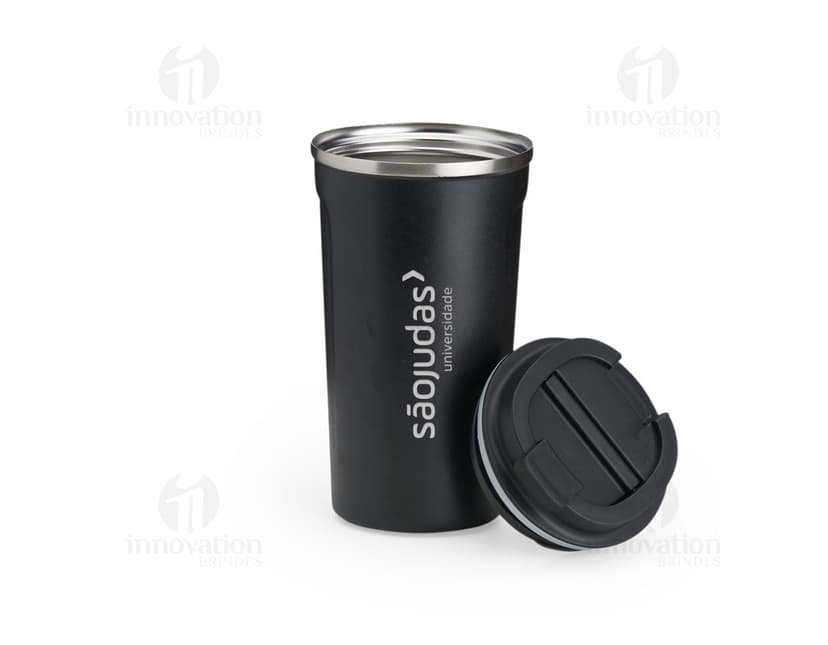 Copão térmico inox 500ml - Mantenha sua bebida quente por horas com o copo térmico inox 500ml. Feito de aço inoxidável de alta qualidade, é perfeito para manter a temperatura do seu café, chá ou outras bebidas. Ideal para viagens, trabalho ou lazer. Leve, durável e fácil de limpar. Um item essencial para o seu dia a dia! Aproveite!