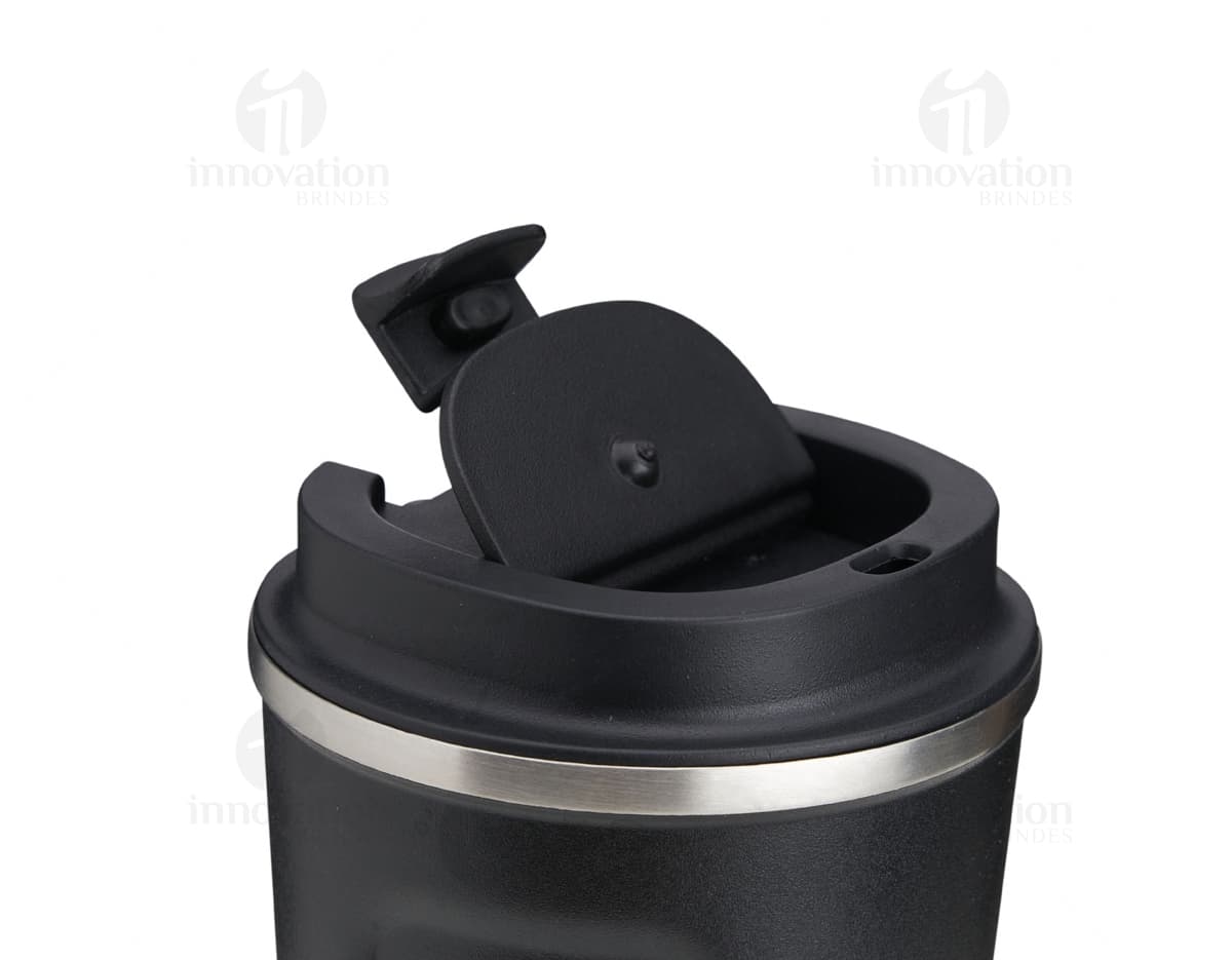 Copo térmico inox 500ml - Mantenha sua bebida quente por mais tempo! Produto em metal prateado, moderno e de alta qualidade. Ideal para armazenar sua bebida favorita de forma prática e eficiente. Aproveite!