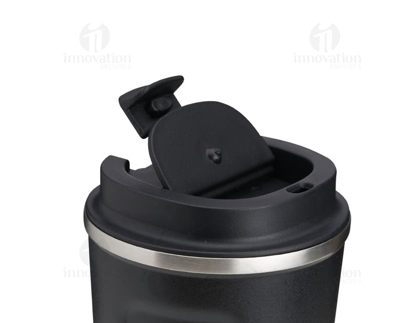 Copo térmico inox 500ml - Mantenha sua bebida quente por mais tempo! Produto em metal prateado, moderno e de alta qualidade. Ideal para armazenar sua bebida favorita de forma prática e eficiente. Aproveite!