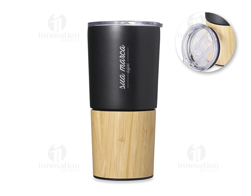 Copos térmicos de bambu de 600ml: mantenha suas bebidas quentes ou geladas por mais tempo com estilo e sustentabilidade. Perfeito para sua rotina diária de cuidados e beleza. Escolha a praticidade e elegância do bambu em nosso produto de alta qualidade.