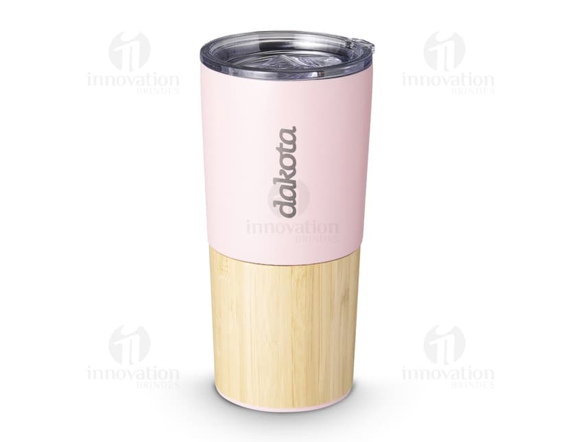 Copos térmicos de bambu de 600ml, perfeitos para manter suas bebidas quentes ou geladas por mais tempo. Feitos com material ecológico, ideais para levar para o trabalho, academia ou viagens. Com design elegante e sofisticado, garantem praticidade e estilo. Escolha sustentável e funcionalidade no seu dia a dia. Adquira já o seu!