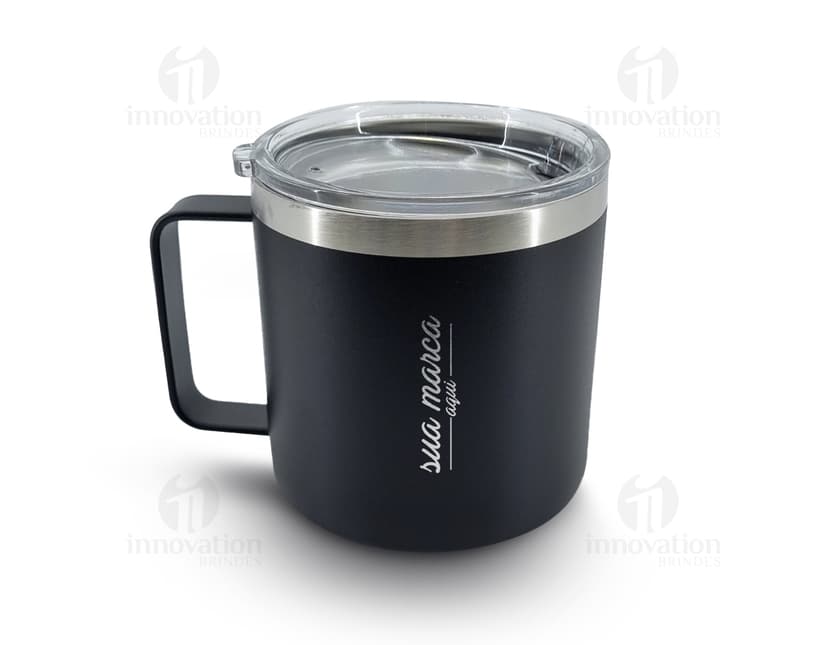 Caneca térmica 450ml para bebidas quentes e frias, ideal para seu café da manhã. Feita de cerâmica, mantém sua bebida sempre na temperatura certa. A caneca possui alça e design elegante. Adquira já a sua!