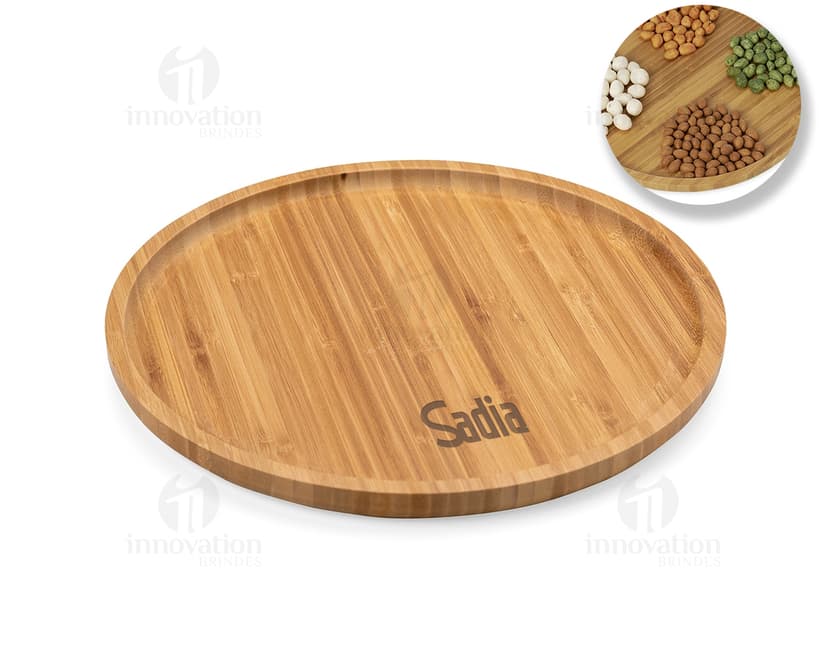 Petisqueira de bambu 30 x 30 - Ideal para servir petiscos de forma prática e charmosa. Feita em bambu, traz um toque natural e elegante para a sua mesa. Perfeita para snacks, frutas e aperitivos. Aproveite!