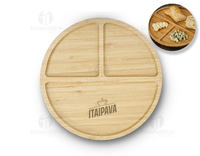 Petisqueira de bambu 30x30 - A forma perfeita de servir petiscos com elegância e estilo. Feita de bambu resistente, essa petisqueira é ideal para qualquer ocasião. Adquira já a sua e impressione seus convidados!