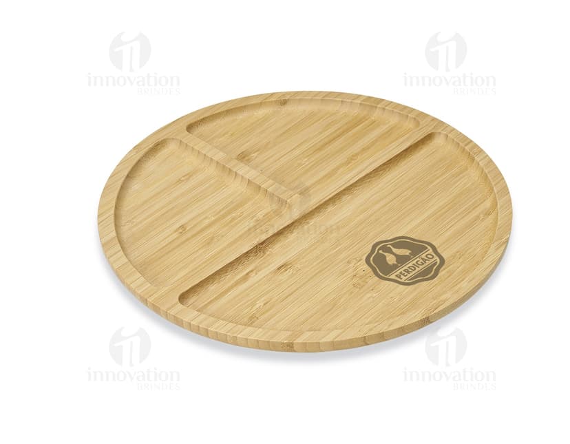 Petisqueira de bambu 30x30 perfeita para servir snacks de forma elegante e sustentável. Ideal para eventos e reuniões, adicione um toque de natureza à sua mesa!