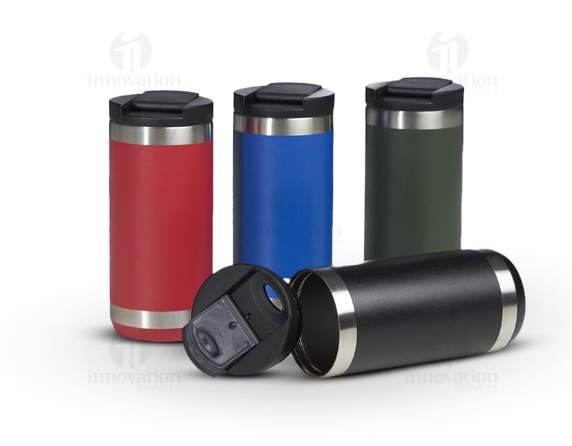Copo Térmico 350ml - Mantenha sua bebida quente ou gelada por horas com nosso copo térmico de 350ml. Feito em material de alta qualidade, é perfeito para o dia a dia. Leve, prático e resistente, é ideal para acompanhar você em todas as suas atividades. Adquira já o seu!