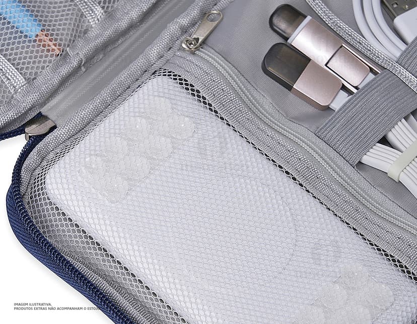 Nécessaire de couro preto elegante e moderna para armazenar seus pertences com segurança. Ideal para o escritório, viagens ou compras. Feito com materiais de alta qualidade e design sofisticado. Adquira já o seu!