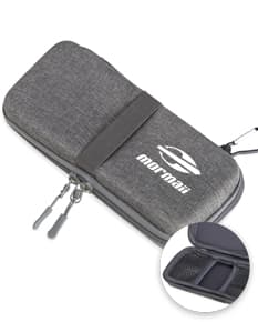 Estojo de metal para guardar seus acessórios de tecnologia com segurança. Ideal para manter seus dispositivos e cabos organizados. Adquira já o seu!