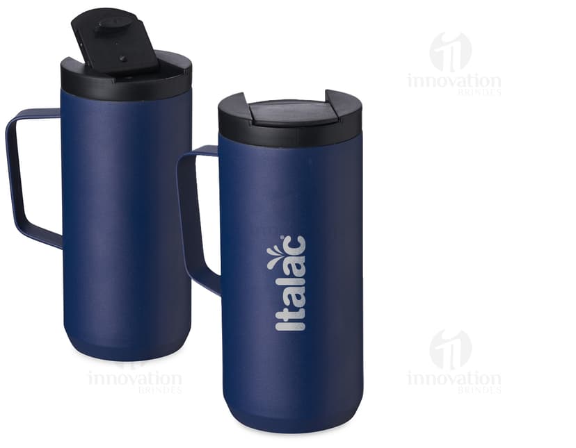 Caneca térmica 400ml - Mantenha suas bebidas quentes por mais tempo com essa elegante caneca térmica de 400ml. Feita de metal resistente, ideal para café e chá. Perfeita para uso doméstico ou no trabalho. Adquira já a sua! #canecatermica #bebidasquentes #cafe #cha