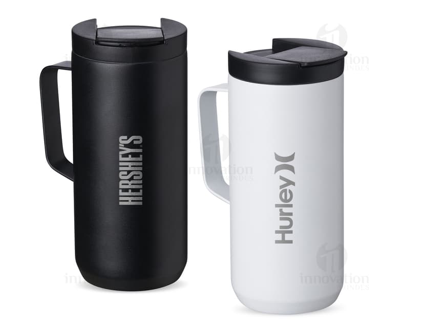 Caneca térmica 400ml - Ideal para manter sua bebida quente por mais tempo. Feita em metal resistente, design moderno e capacidade de 400ml. Acompanha tampa para melhor conservação. Perfeita para o dia a dia!