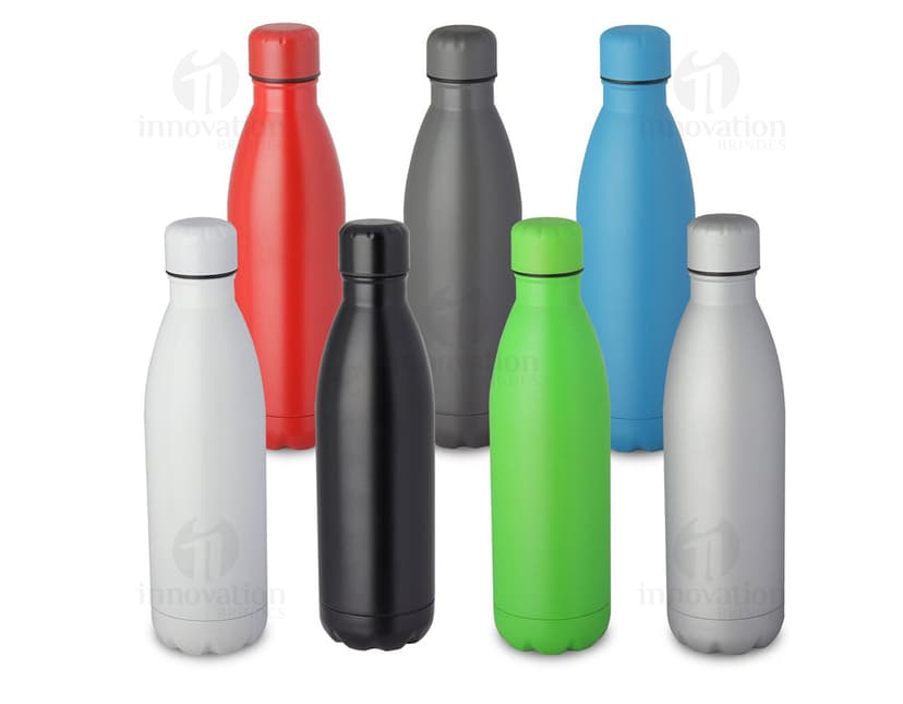 Garrafa squeeze de aço inox 750ml - Ideal para manter suas bebidas sempre frescas e prontas para acompanhar você em todo lugar! Perfeita para um estilo de vida saudável e prático. Adquira já o seu.