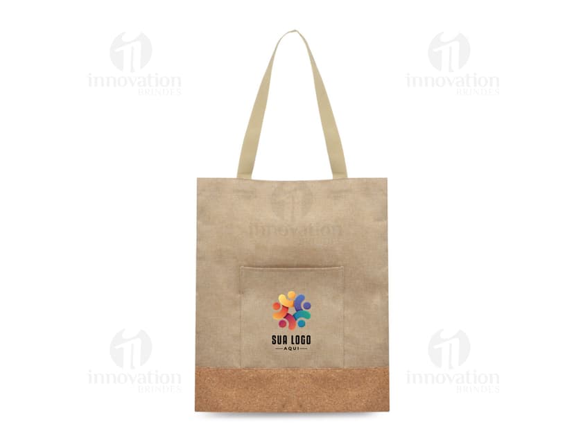 Sacola de compras de luxo em papel kraft marrom, design elegante e moderno. Perfeita para presentes ou compras no seu negócio. Aproveite a praticidade e estilo da nossa sacola de alta qualidade!