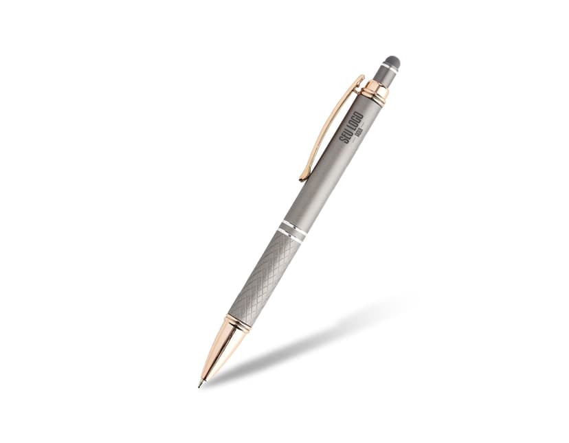 Caneta metal touch: ferramenta de escrita de alta qualidade para escritório, escola e negócios. Design clássico em metal com ponta touch, ideal para assinaturas, desenhos e anotações. Aumente sua produtividade e estilo com esta caneta elegante e funcional. Adquira já a sua!