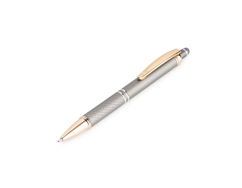 Caneta metal touch para brindes de escrita de alta qualidade. Perfeita para escrita suave e touchscreen, ideal para escritório, estudo e negócios. Adquira já a sua!