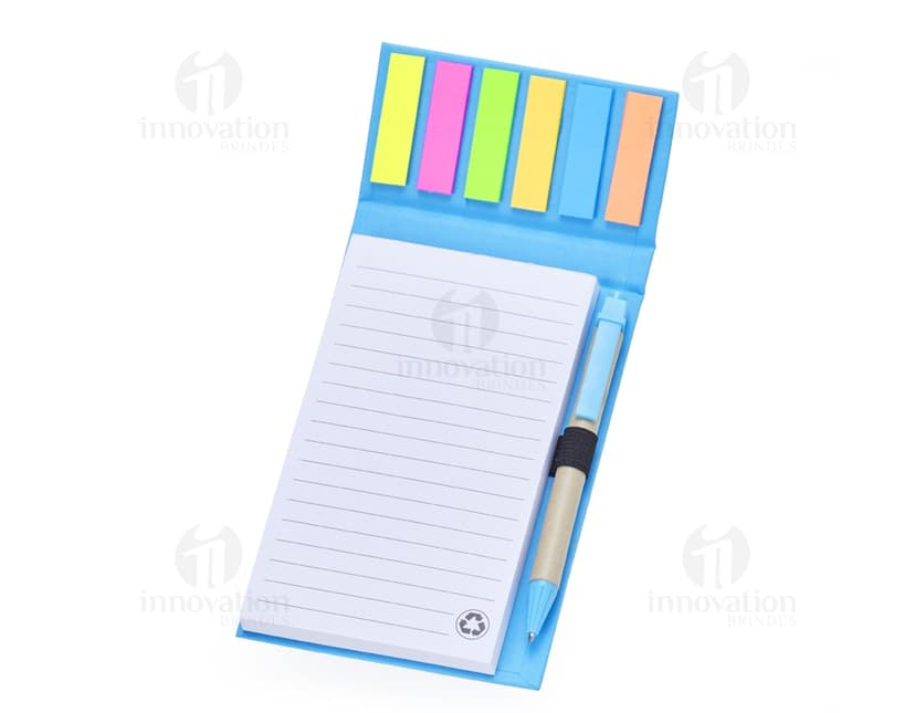 Bloco de anotações personalizado para seu negócio. Ideal para reuniões, brainstorming e organização do dia a dia! Garanta já o seu.