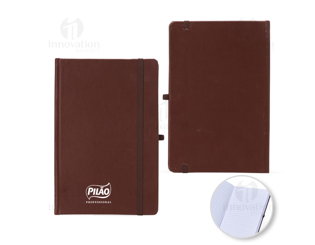 Bloco de anotações em couro sintético 21x14 - Ideal para manter suas anotações organizadas no escritório ou em casa. Design elegante e prático para o dia a dia. Perfeito para lembretes, recados e informações importantes. Adquira já o seu!