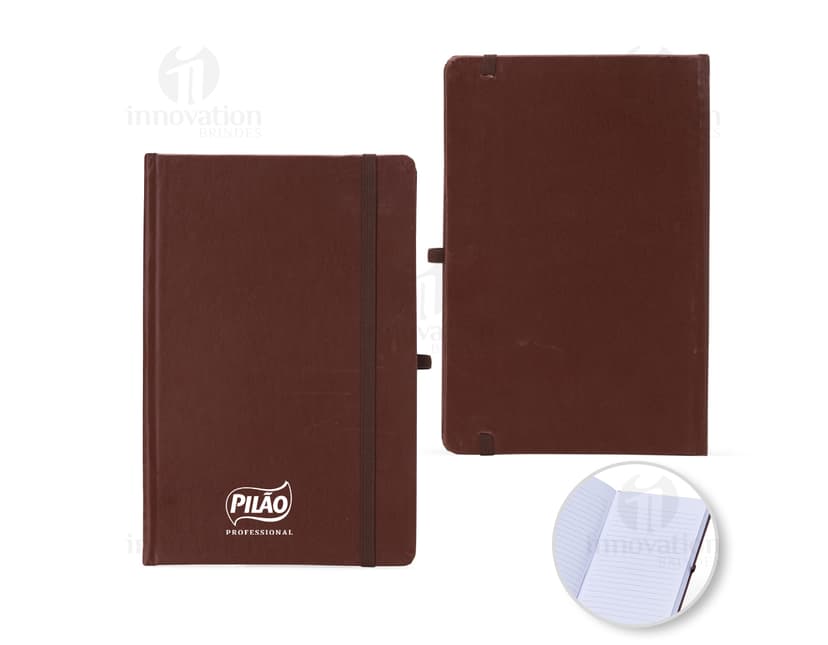 Bloco de anotações em couro sintético 21x14 - Ideal para manter suas anotações organizadas no escritório ou em casa. Design elegante e prático para o dia a dia. Perfeito para lembretes, recados e informações importantes. Adquira já o seu!