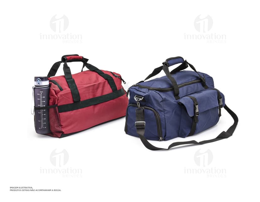 Bolsa esportiva de 39 litros em couro preto, com alça, zíper, elegante e moderna, ideal para viagens e esportes.