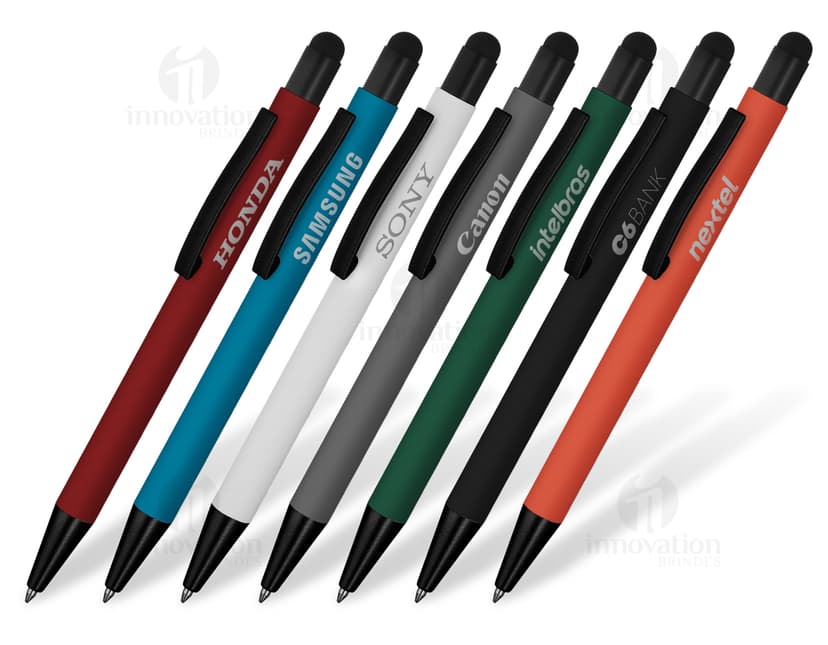 A caneta metálica é um brinde promocional elegante e sofisticado para presentear seus clientes e colaboradores. Ideal para personalização com o logo da sua empresa. Garanta já a sua!