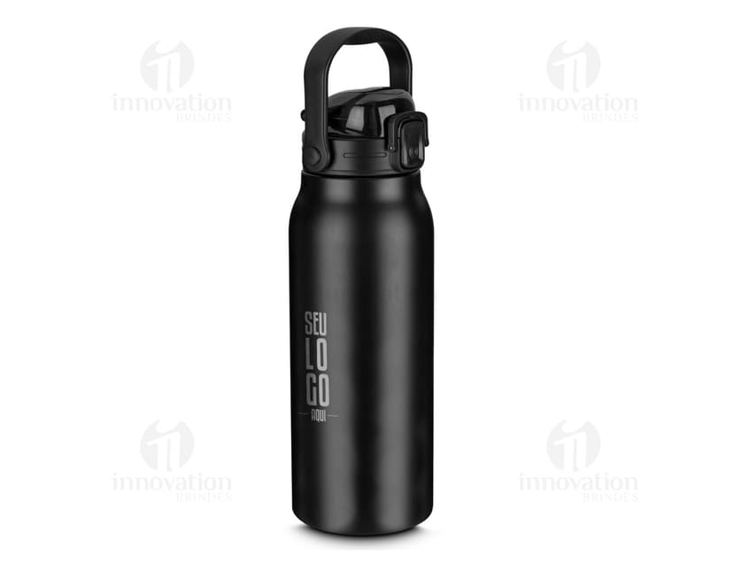 Garrafa térmica inox de 1,5 litros com bico, em metal prateado, com design moderno e seguro, perfeita para armazenar líquidos e manter a temperatura.