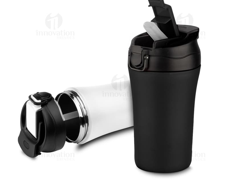 Copo Térmico 300ml em metal prateado, higiênico e de alta qualidade para manter sua bebida sempre na temperatura ideal. Ideal para levar seu café ou chá para onde quiser. Garanta já o seu!