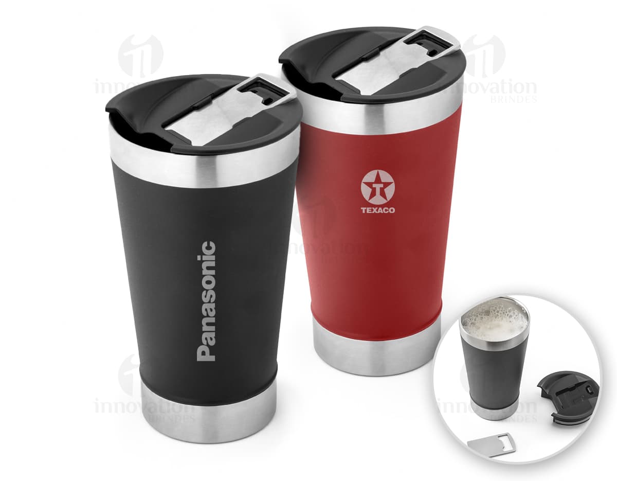 Copo térmico 630ml com abridor, ideal para armazenar e manter a temperatura de bebidas como café, cappuccino, chocolate quente e outras bebidas. Perfeito para café da manhã, lanches ou para levar consigo durante o dia. Design prático, resistente e funcional, com capacidade para bebidas quentes e frias.