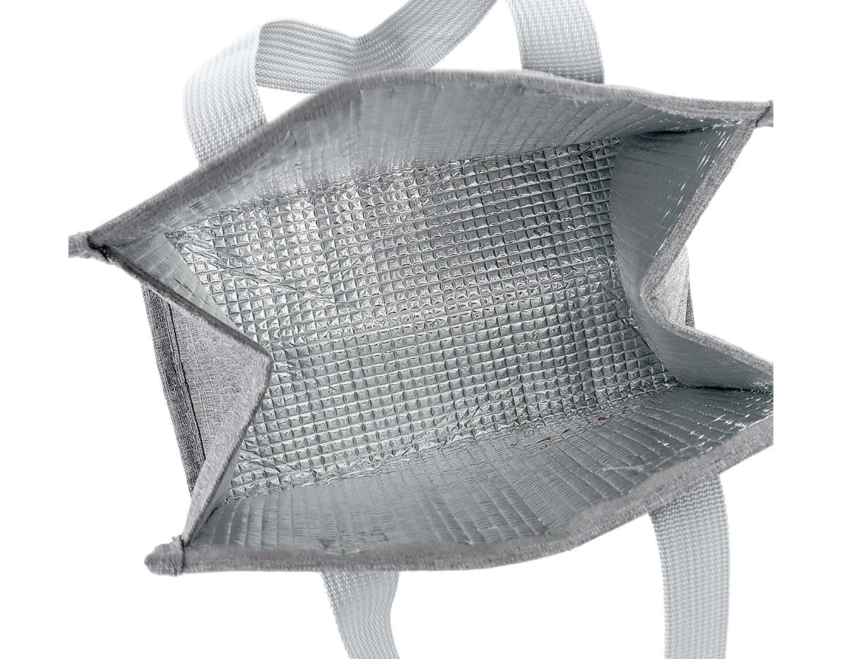 Bolsa térmica oxford 5L c/ velcro em cor marrom, com alça e zíper preto. Ideal para o transporte de alimentos e bebidas e mantém a temperatura por horas. Design moderno e prático para uso pessoal ou profissional.