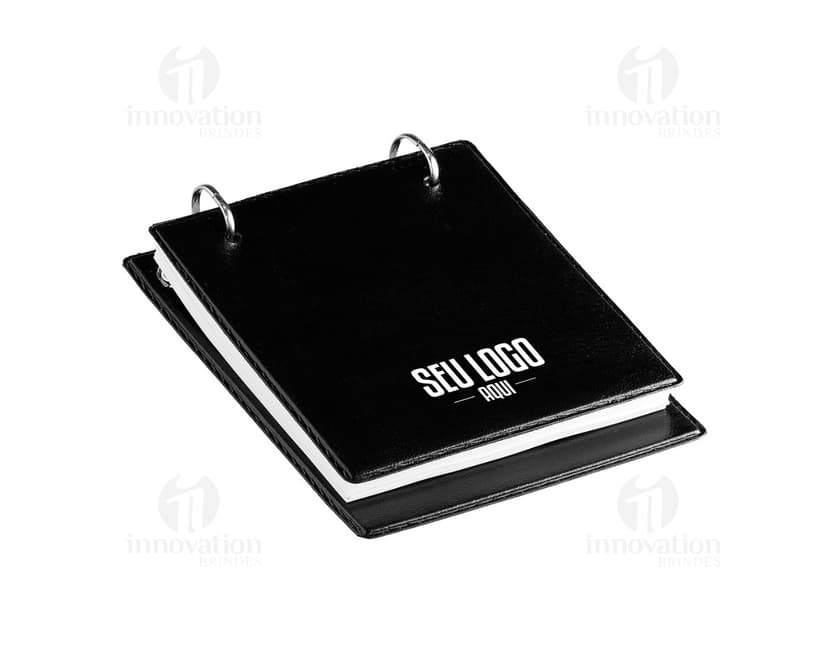 Bloco de anotações preto para escritório e estudo. Prático e portátil, ideal para guardar suas informações com segurança. Bloco de notas de alta qualidade para o seu dia a dia. Organize-se com estilo! Altamente duradouro e funcional. Excelente para trabalho ou faculdade. Compre já!