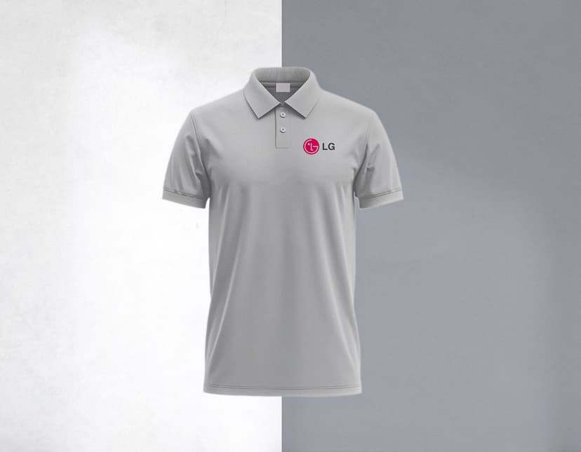 Camiseta Polo preta masculina, feita de algodão, ideal para um look casual e elegante. O modelo, um homem sorridente, está vestindo a camiseta de manga curta, com um estilo moderno e pronto para qualquer ocasião.