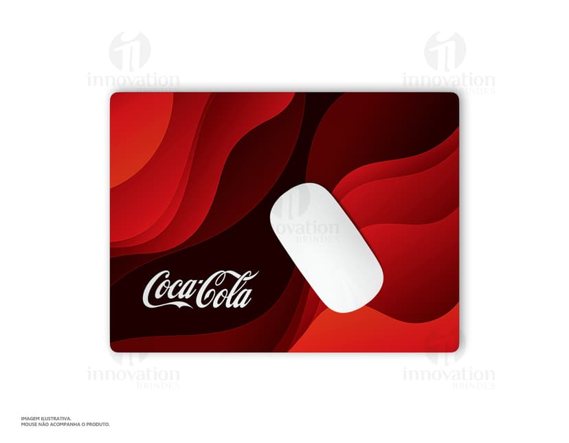 Mouse Pad 5mm c/ Base Antiderrapante na cor rosa, com design de mapa dos Estados Unidos da América em um envelope aberto. Em destaque, a bandeira dos Estados Unidos e o símbolo do dólar. Ideal para uso em escritórios e como suporte para mouse de computador.