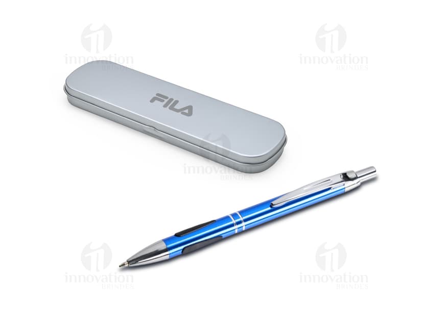 Conjunto de Caneta e Lapiseira Metal - Ferramentas de escrita de alta qualidade para escritório, escola ou negócios. Ideal para desenho, design e assinatura de documentos. Kit moderno e elegante para suas necessidades diárias.