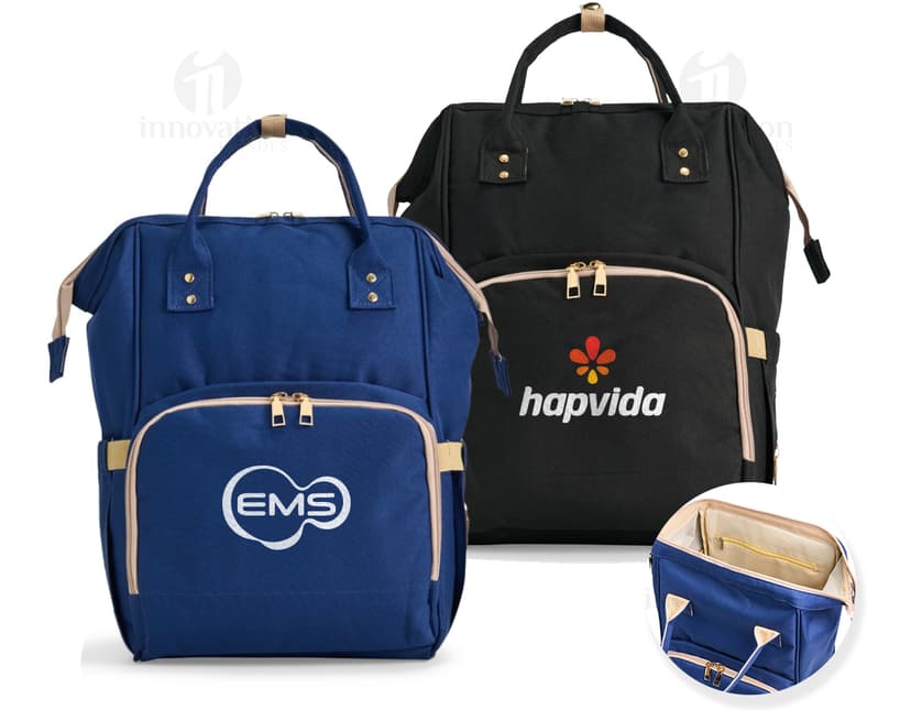 Mochila oxford funcional 19 litros em couro preto, moderna e elegante, com alça, zíper, bolso e fecho. Ideal para viagens, negócios, compras e estilo casual.