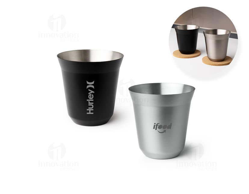 Copo inox 150ml para bebidas quentes ou frias. Feito em material durável e resistente, ideal para o dia a dia. Perfeito para café, chá, cappuccino e muito mais. Com design moderno e prático, possui alça para facilitar o manuseio. Adquira já o seu!