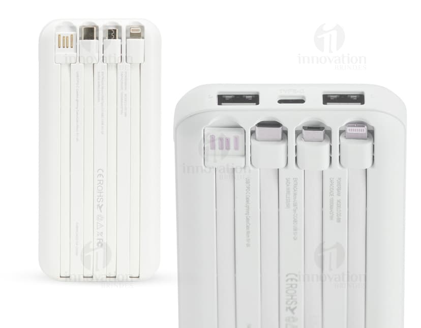 Power bank com capacidade de 10.000mAh com tecnologia de indução, ideal para carregar dispositivos eletrônicos como celulares, tablets e outros aparelhos. O design moderno e prático permite carregar o power bank sem a necessidade de cabos, proporcionando maior comodidade. Perfeito para uso em viagens, festas e atividades ao ar livre. Cor preta, garantindo um visual elegante e discreto.