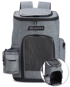 Mochila para transporte de pets - Ideal para levar seu companheiro de quatro patas com conforto e segurança. Prática e resistente, essa mochila é perfeita para passeios e viagens. Aproveite!