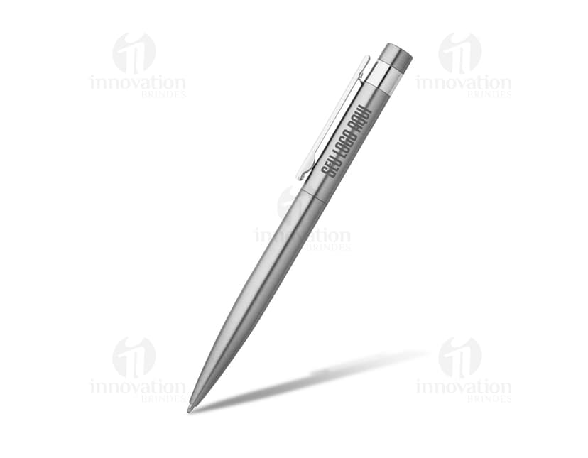 Esferográfica em aço inox de alta qualidade para seu escritório ou presente corporativo. Design sofisticado, durável e elegante. Perfeita para assinar contratos e documentos importantes. Adquira já a sua!