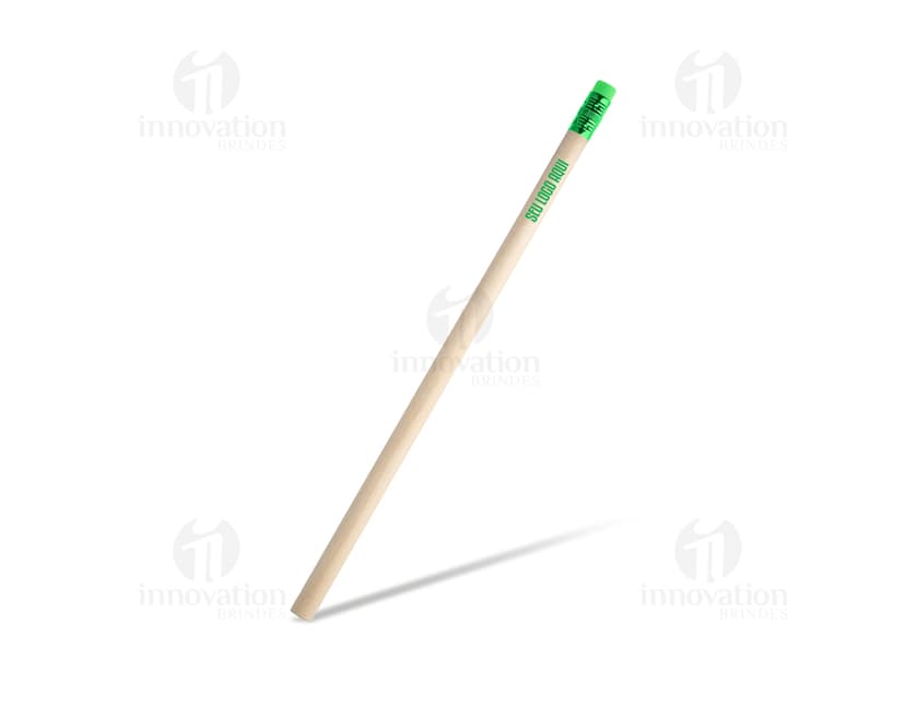 Lápis em madeira natural para escrita e desenho. Perfeito para uso escolar, no escritório ou em casa. Produto de alta qualidade, ideal para estimular a criatividade. Compre já o seu!