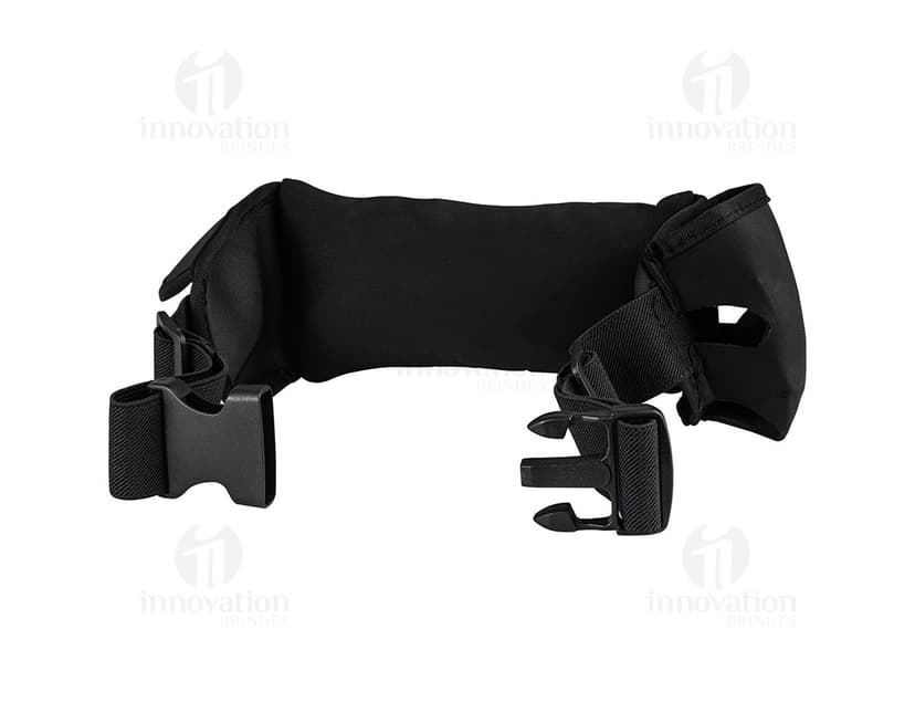 Pochete Esportiva Neoprene preta para uso durante atividades físicas.